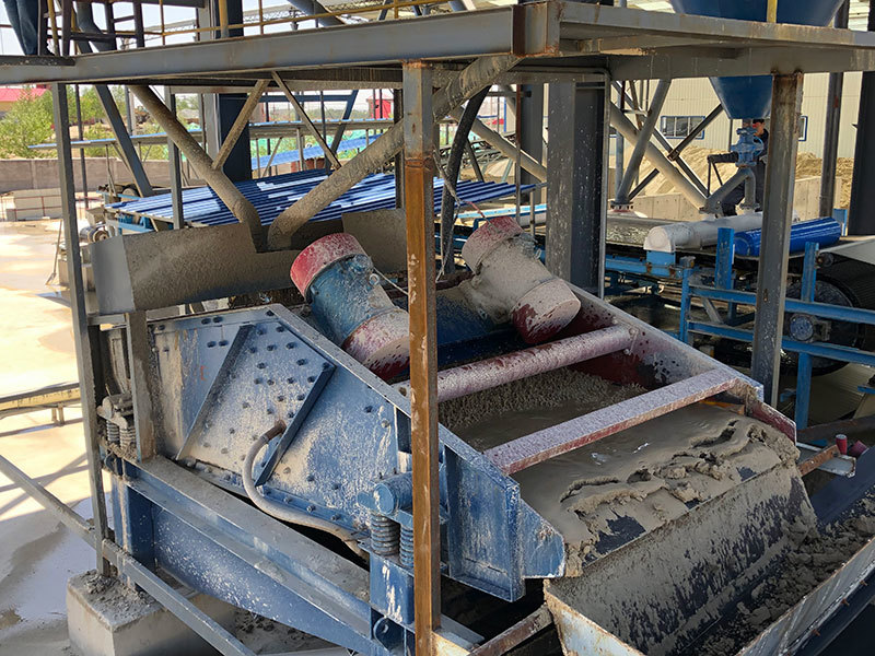 Wet type silica sand processing line