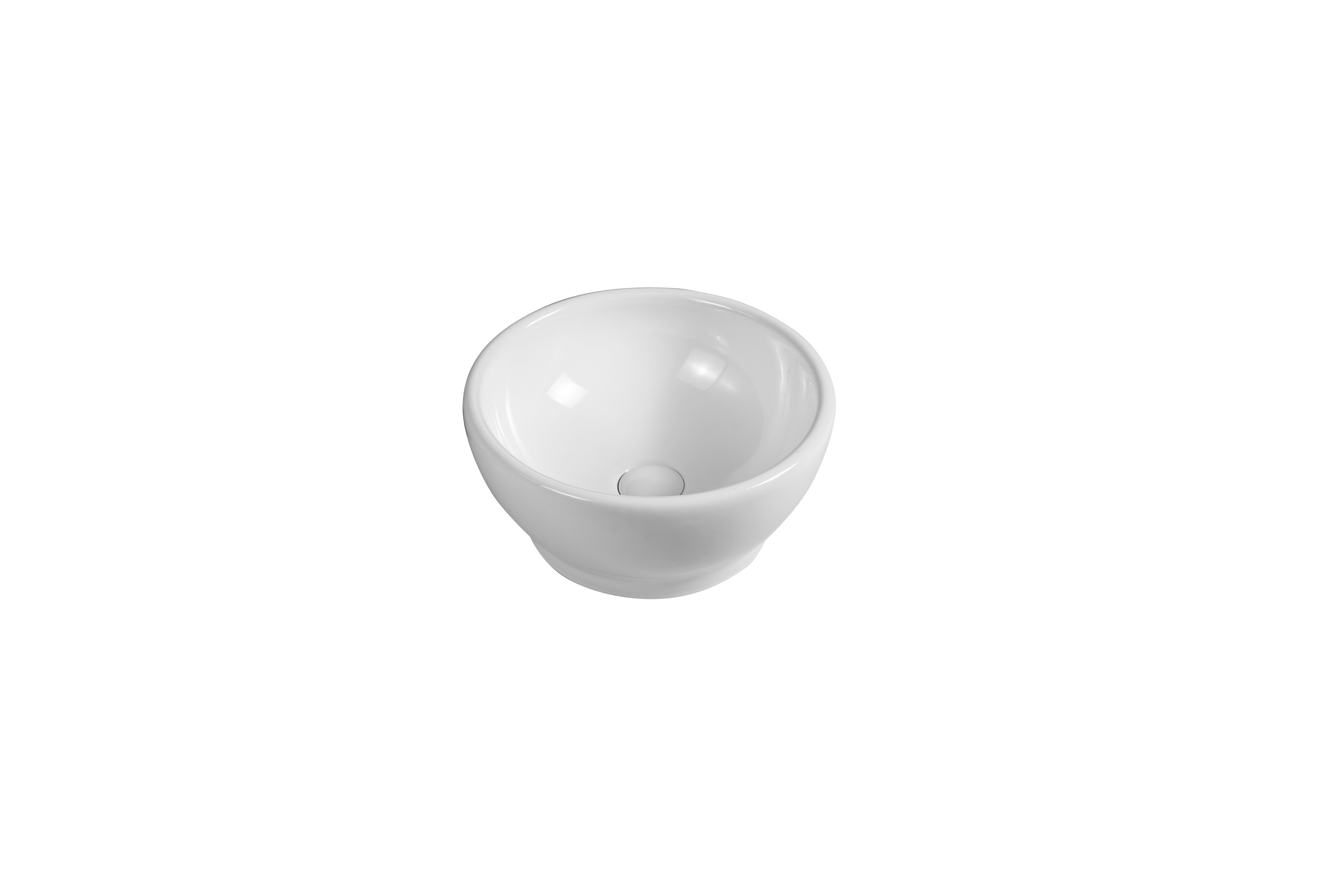 041 High Quality Small Round Shape White Wash Basin