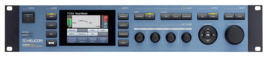 再續(xù)經(jīng)典TC-Helicon  Voice Pro 機(jī)架式錄音棚全面人聲效果器