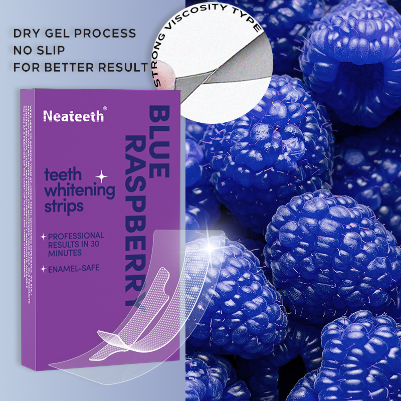 Blue Raspberry Flavor PAP teeth whitening strips