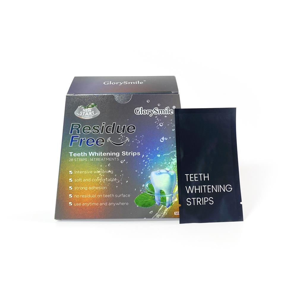 Houtskool Smaak Residue Free Tanden Whitening Strips