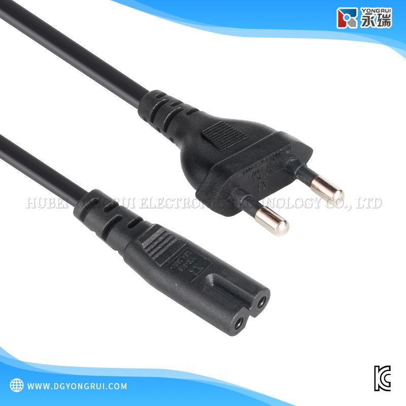 South Korean KC Standard Type C to Figure-8 C7 Power Cord