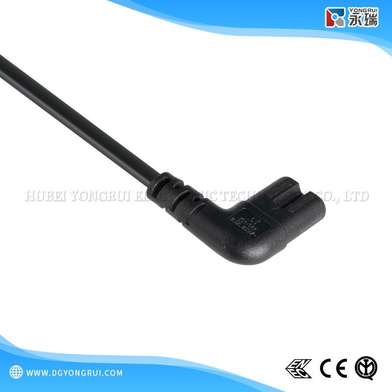 Italian IMQ Standard Angled C7 Power Cord Connector