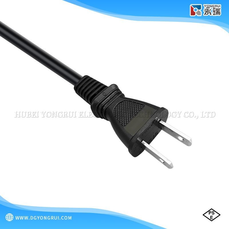PSE Standard Japanese AC Power Cord 2 Wire Plug