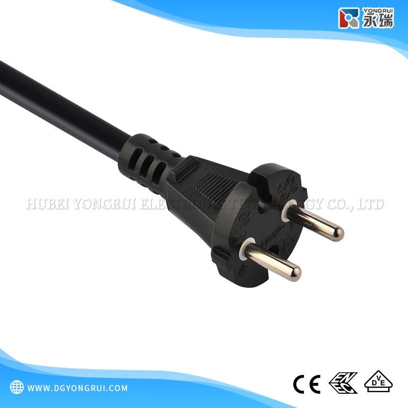 European VDE/ENEC Standard CEE 7/17 Power Cord Plug