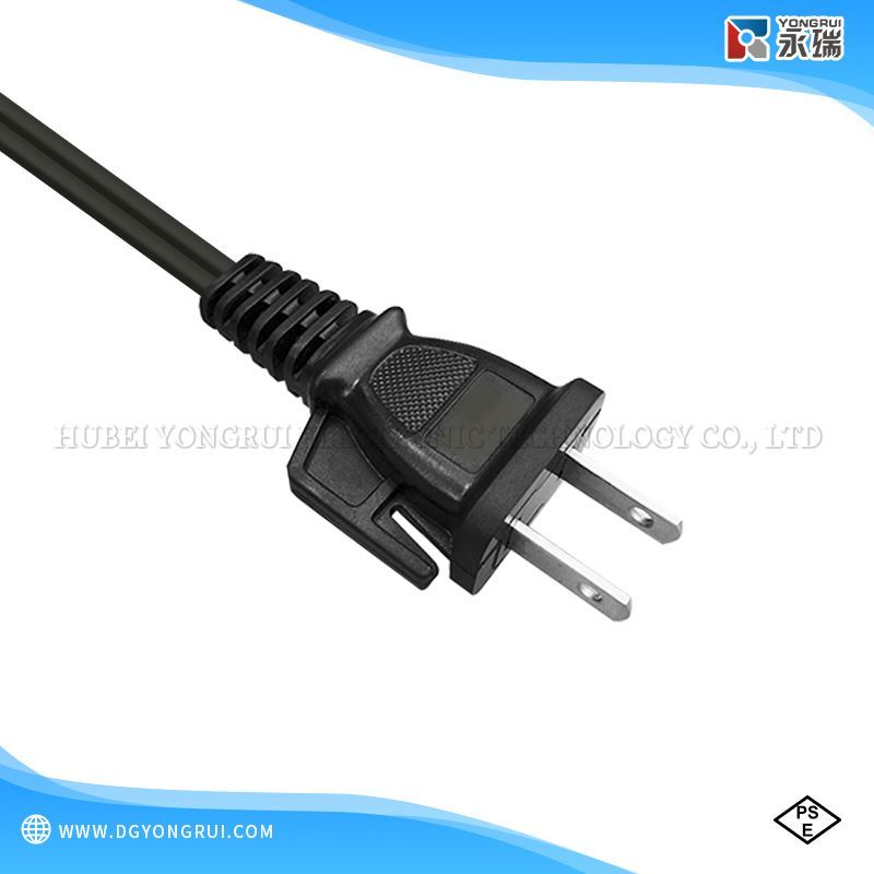 PSE Standard Japanese AC Power Cord 2 Wire Plug