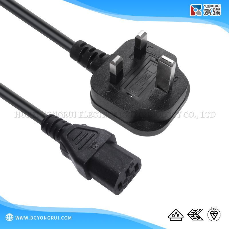 British BS Standard Type G Plug with C13 Power Cord