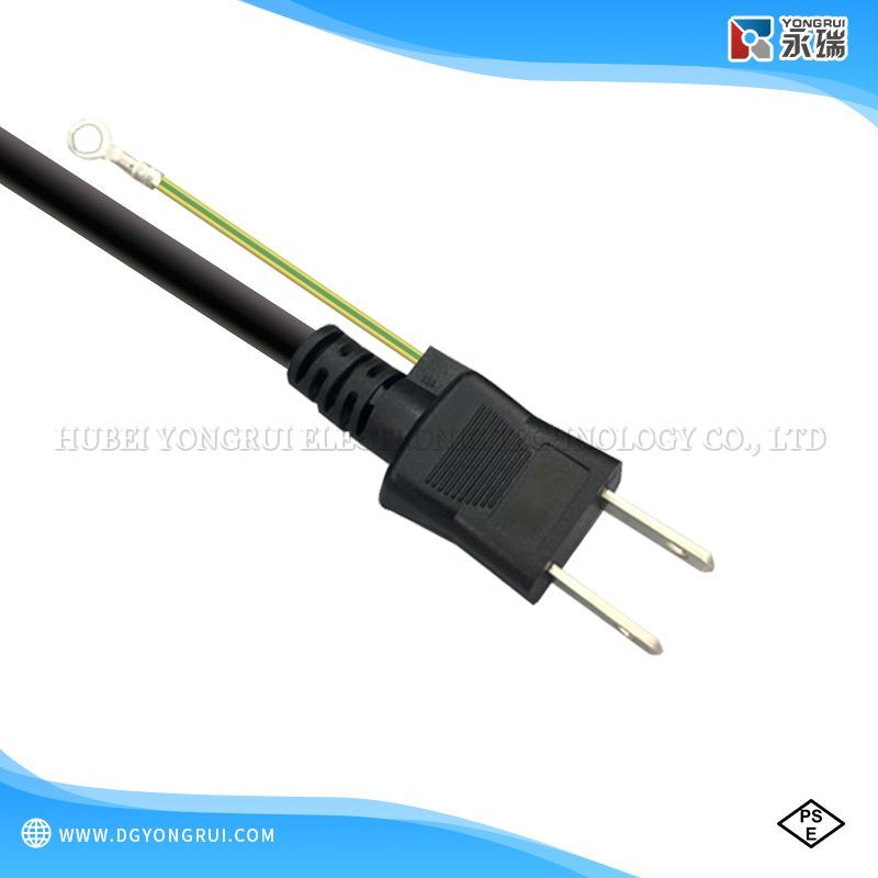 PSE Standard Japanese AC Power Cord 2 Wire Plug