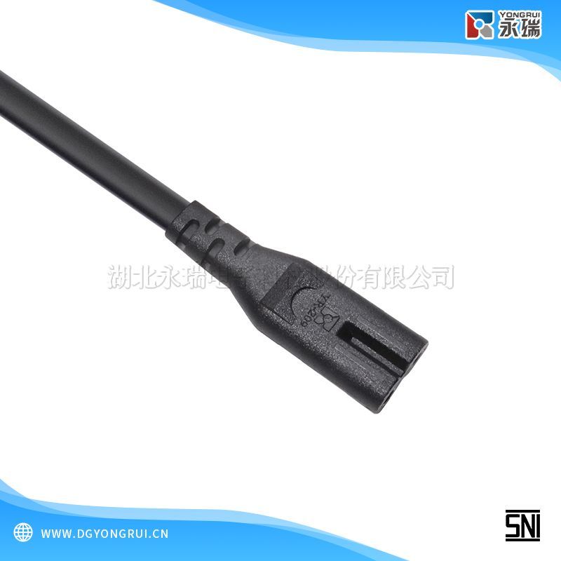印尼 SNI认证 八字尾(C7) 电源线连接器