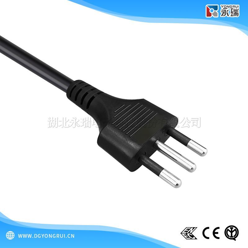 意大利 IMQ 认证 三插 Type L 电源线插头