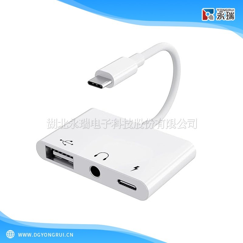 3 合 1 USB C 转 USB A 适配器
