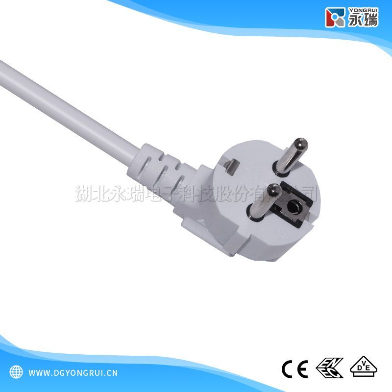 德国 VDE/ENEC 认证 CEE 7/7 SCHUKO 电源线插头