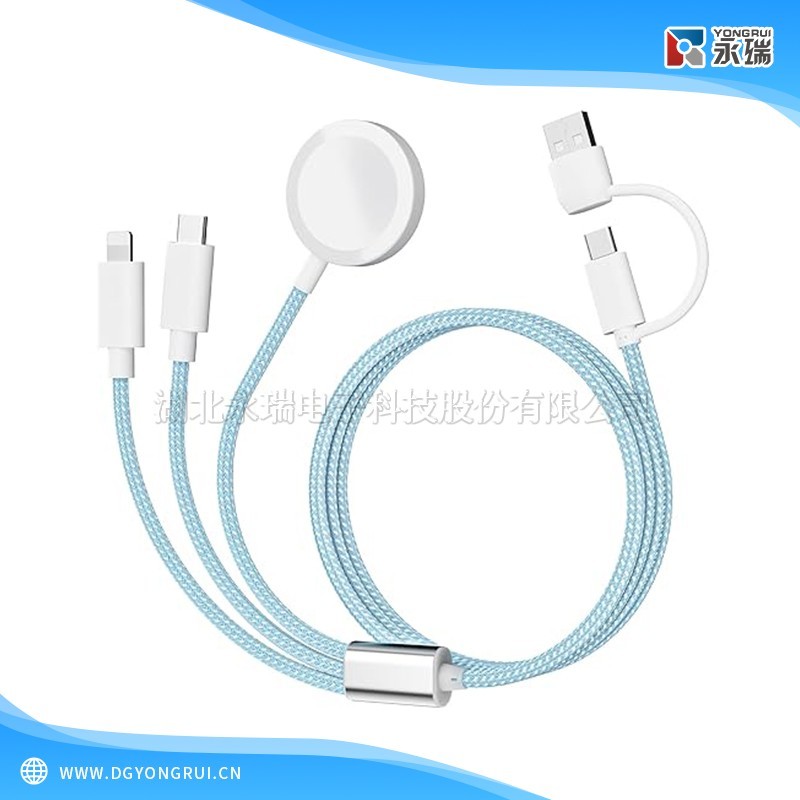 USB C 手表手机充电器三合二线