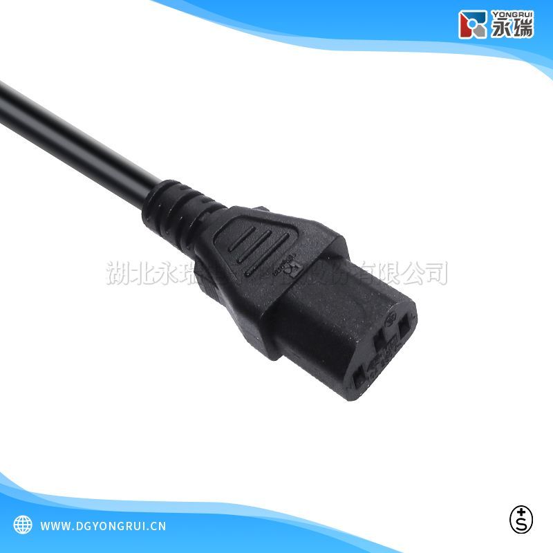 瑞士SEV认证 品字尾C13 电源线连接器
