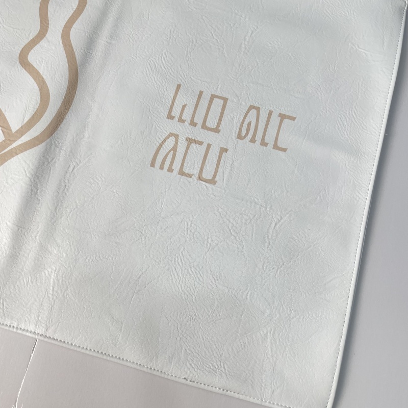Leather Fabric Challah Bread Cover Lemon