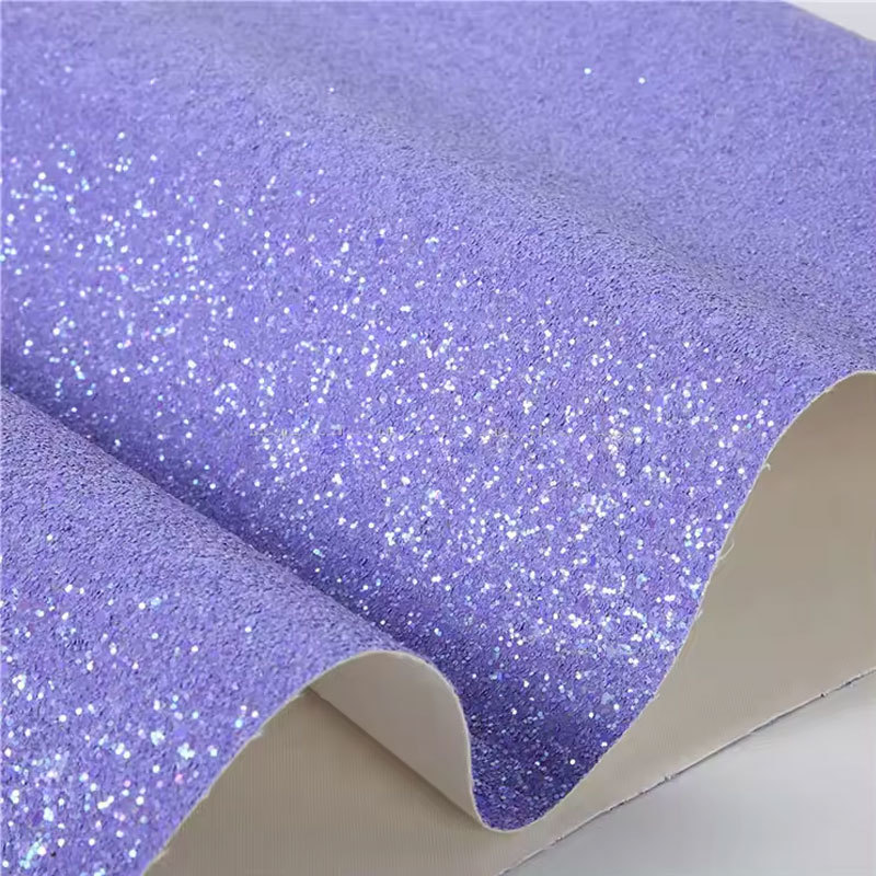 2024 New Glitter PU Synthetic Leather Glitter Fabric for Notebooks