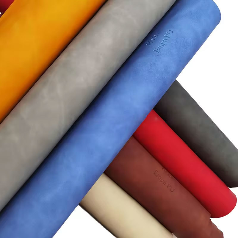 0.6mm Thin Thermo PU Synthetic Leather for Packaging Book Binding Material 0.6mm Thin Thermo PU Synthetic Leather for Packaging Book Binding Material