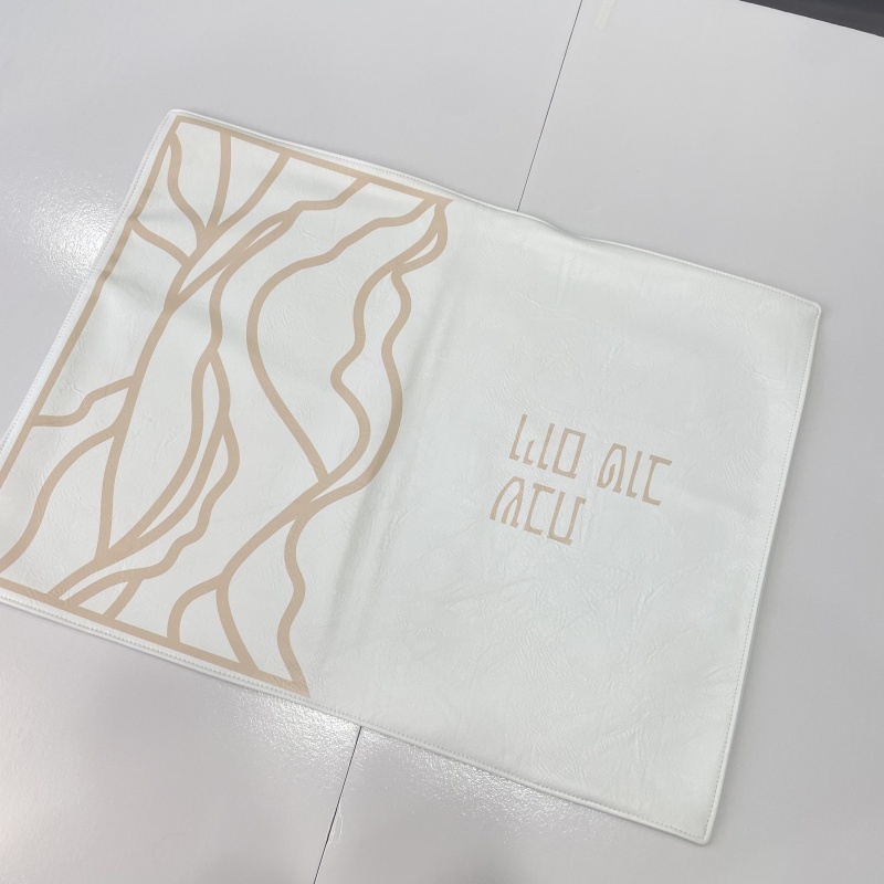 Leather Fabric Challah Bread Cover Lemon