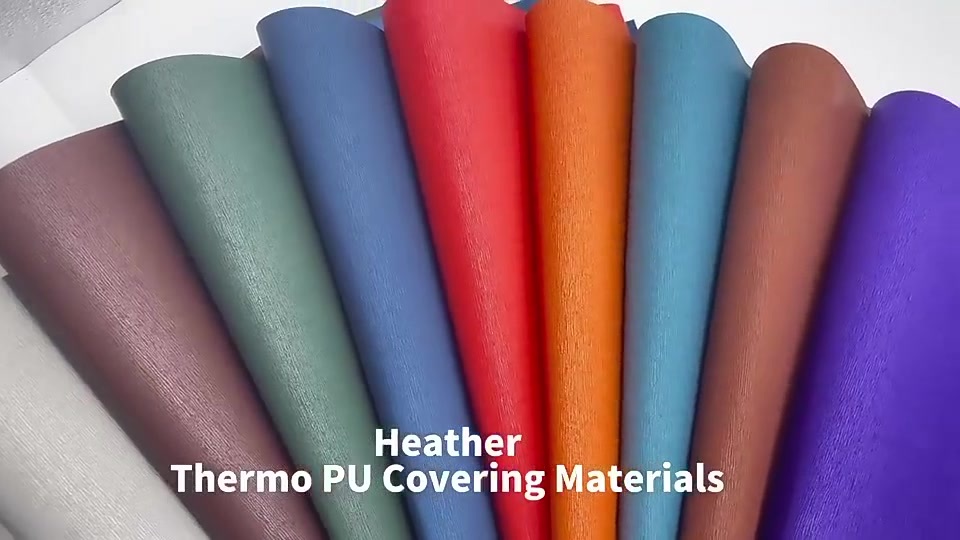 2024 New Coming 0.6mm Thin Thermo Color Change PU Bookbinding Leather Material Book Cover