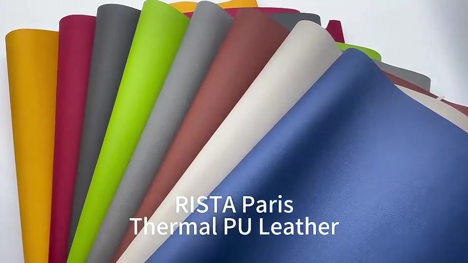 2024 New 0.6mm Thermo PU Synthetic Leather Packaging Box Book Binding Cloth