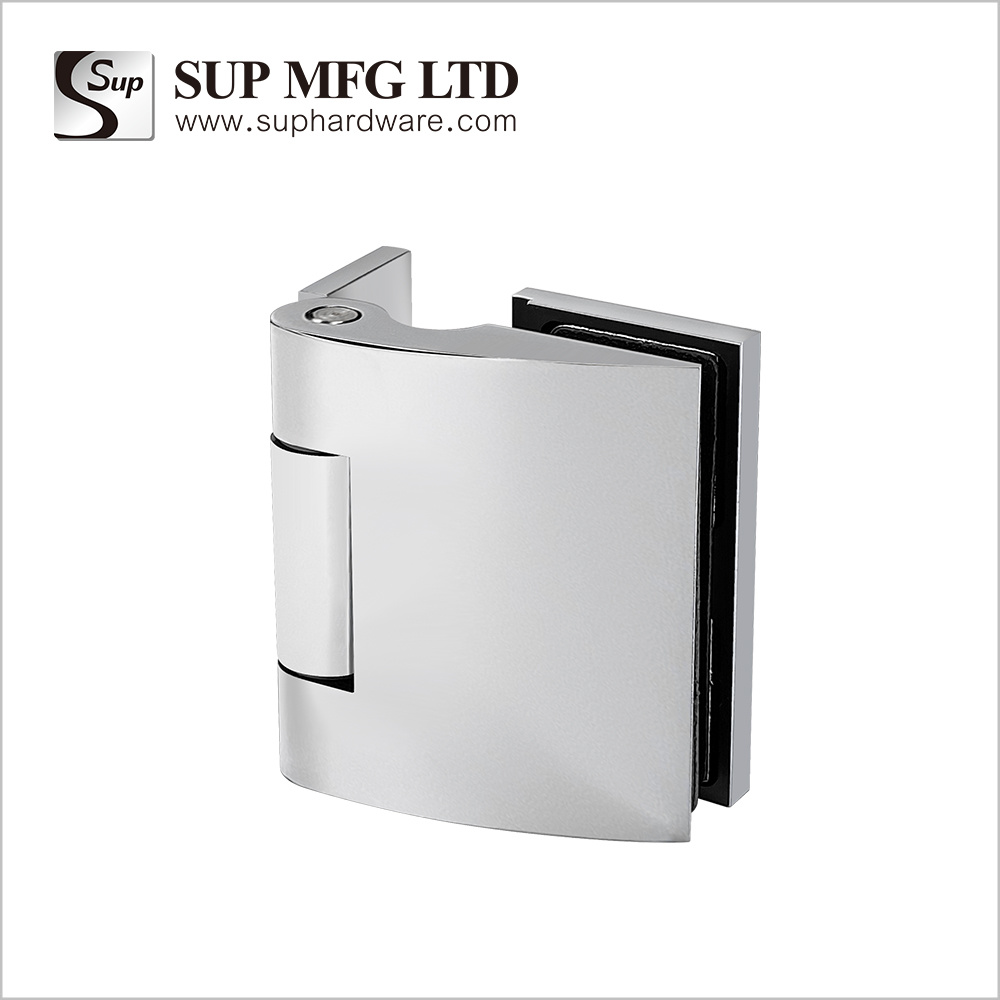 Folding glass door brass hinge bi-fold shower hinge with cover GHWC101L