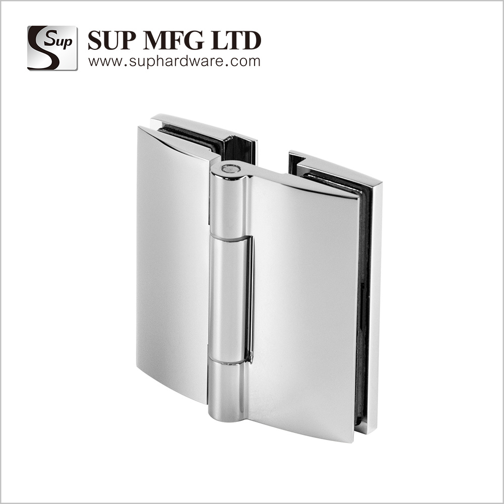 Folding glass door Brass glass to glass bi-fold shower hinge with covers GHWC403A