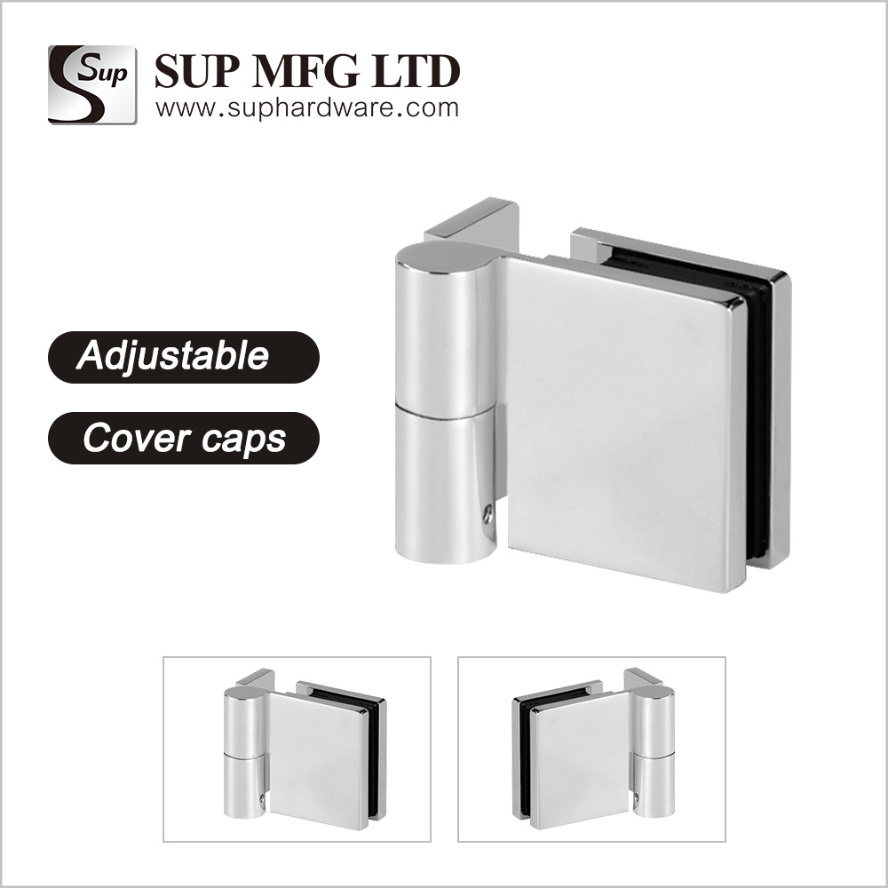 GHLC111X-3 Lift-off shower hinge brass glass door hinge with cover caps