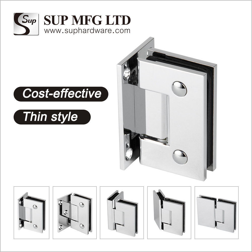 GH10XB Spring shower hinge glass door brass hinge