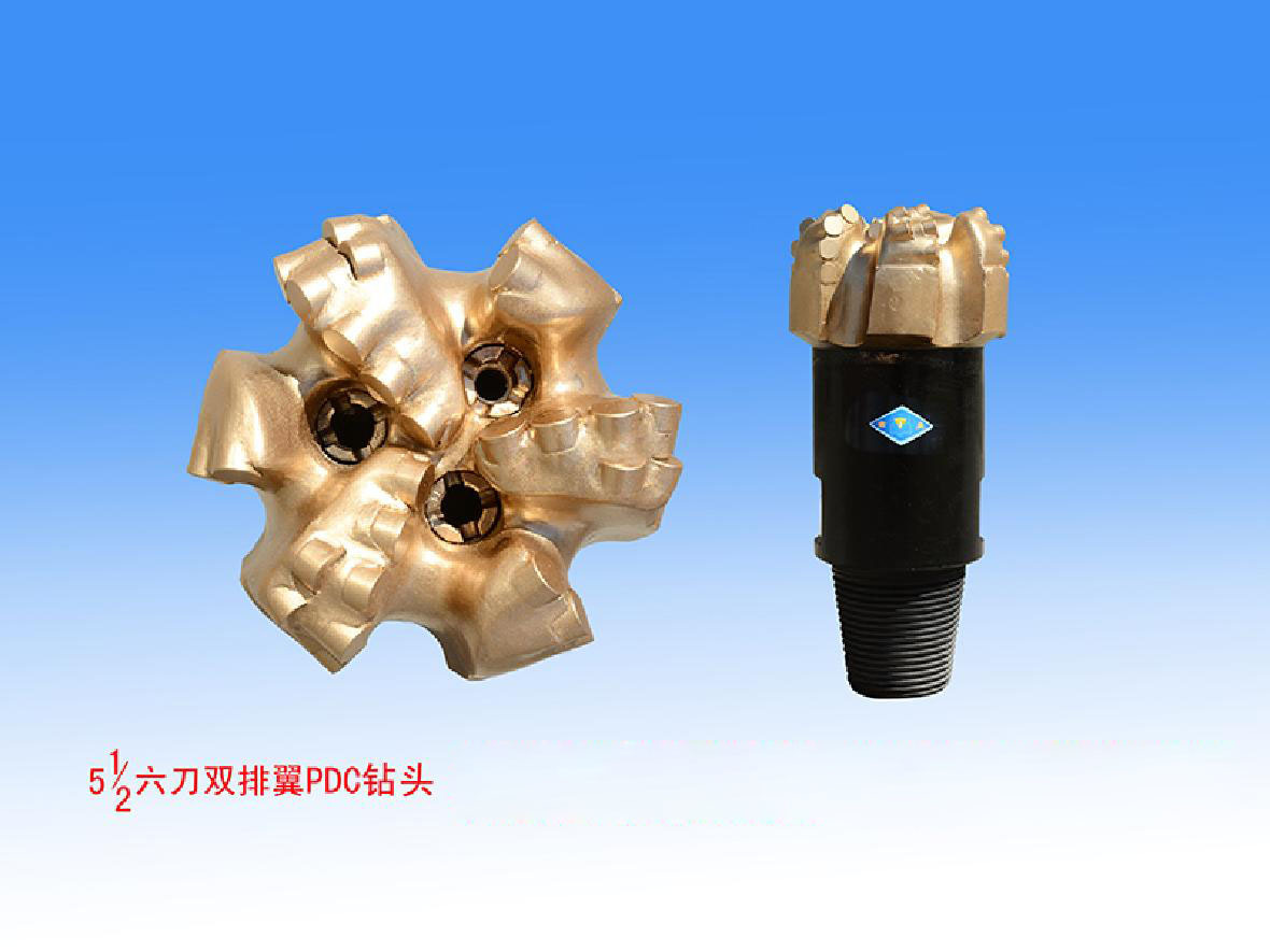 5 1/2 Six-tool Double-row-blade PDC Bit