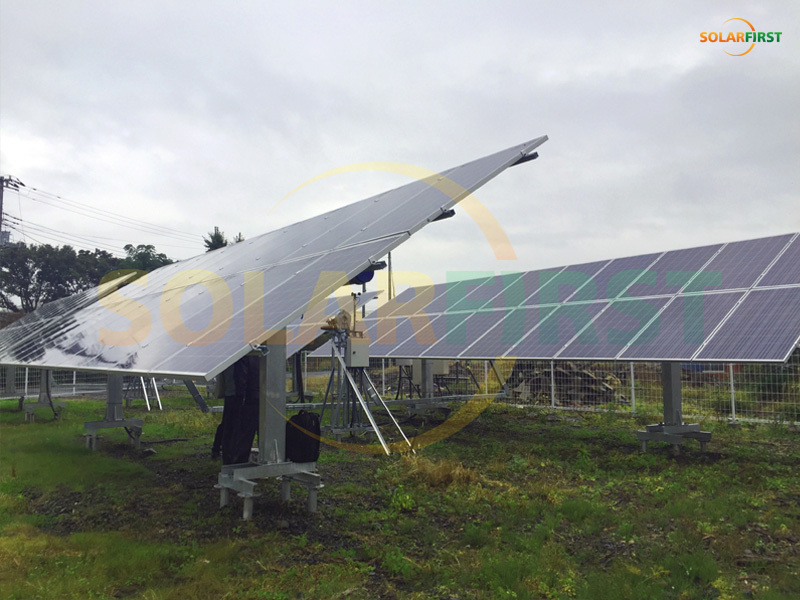 300KW linkage flat single-axis tracking project in Japan