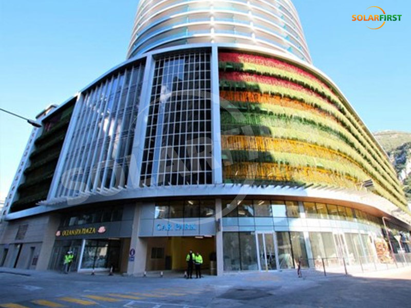 150KWp BIPV Curtain Wall Project in Gibraltar, UK