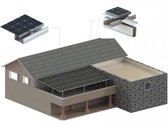 SF BIPV Waterproof Shed (Aluminum)