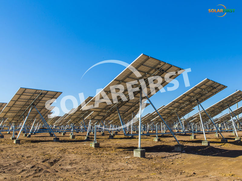 2MW tilted tracker project in Datong, Shanxi