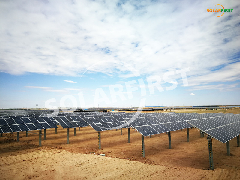 28MW flat single-axis tracking project in Gansu