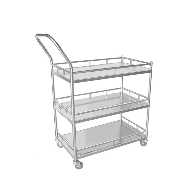 Stainless steel medication changing cart