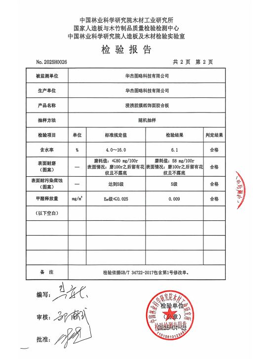 2025.6【浸渍胶膜纸饰面胶合板】（行抽）