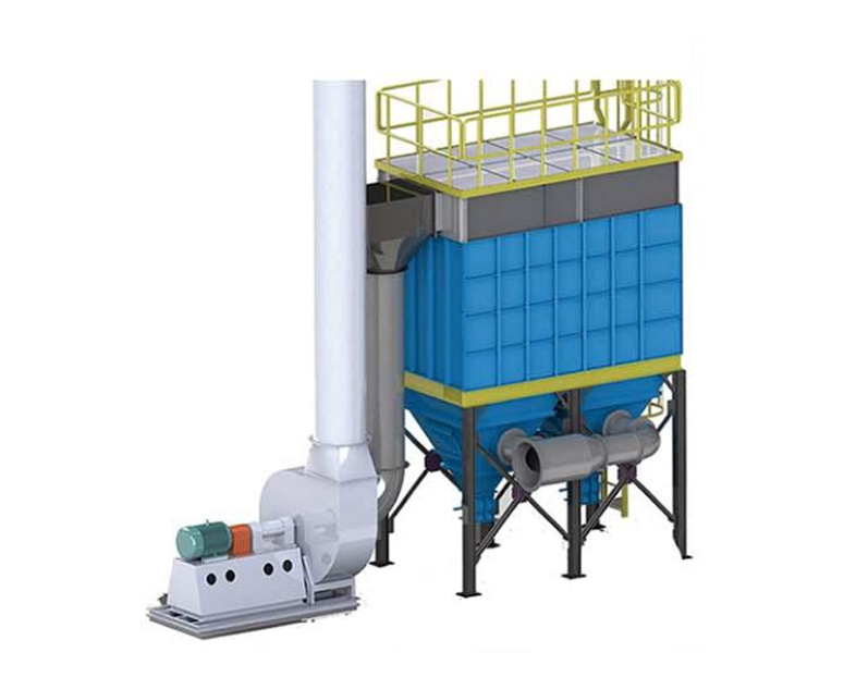 Plastic burning plate dust collector