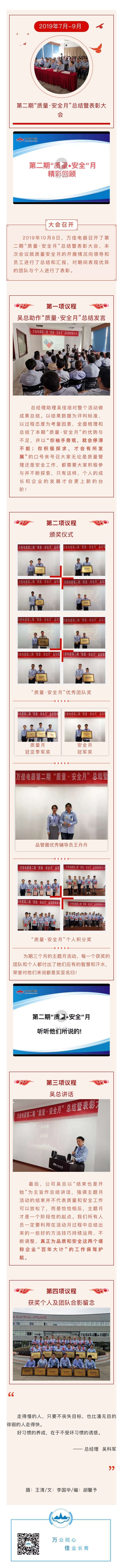 Enterprise Information | Second "Quality and Safety Month" Summary and Commendation Conference