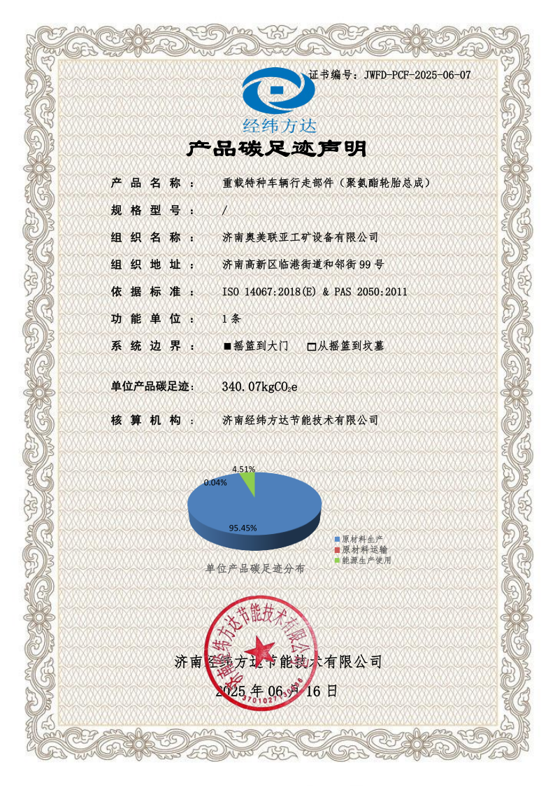产品碳足迹声明