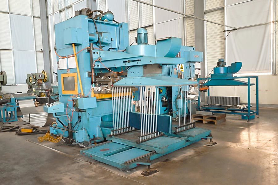 High speed fin production line