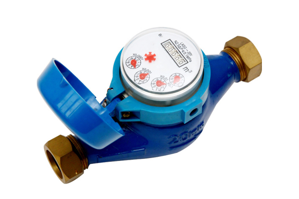 Multijet Dry Dial Rotary Vane Wheel Pulse Output Water Meter LXSY-20G