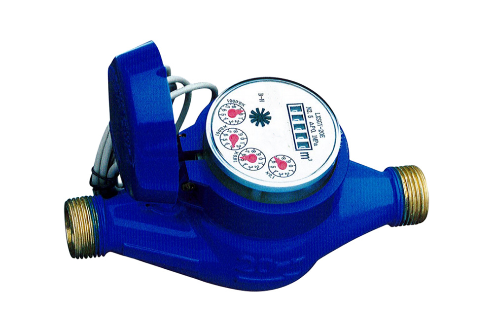 Multijet Dry Dial Rotary Vane Wheel Pulse Output Water Meter LXSY-20G
