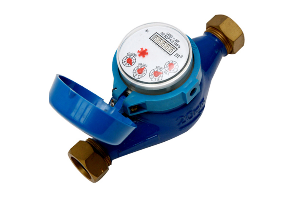 Multijet Dry Dial Rotary Vane Wheel Pulse Output Water Meter LXSY-20G