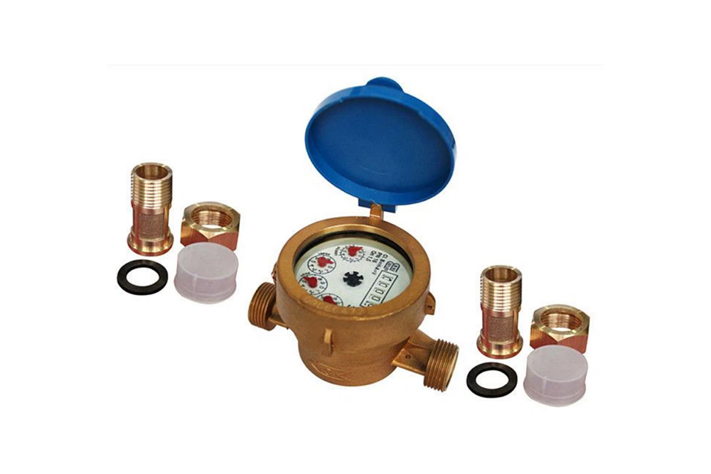 DN 15 Wet Type Single jet Brass Water Meter