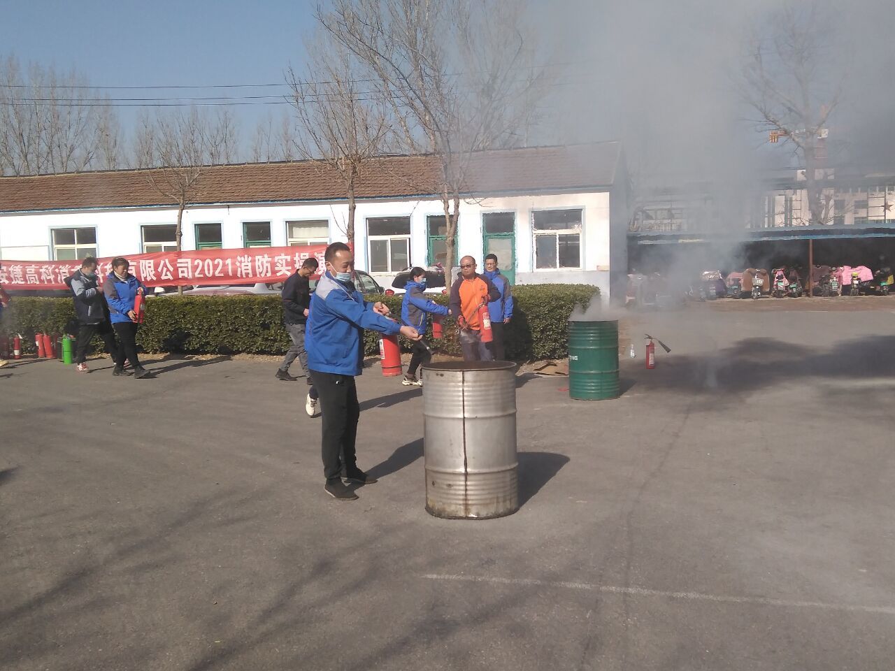 On November 24, 2021, the Ministry of Safety and Environmental Protection held a fire drill.