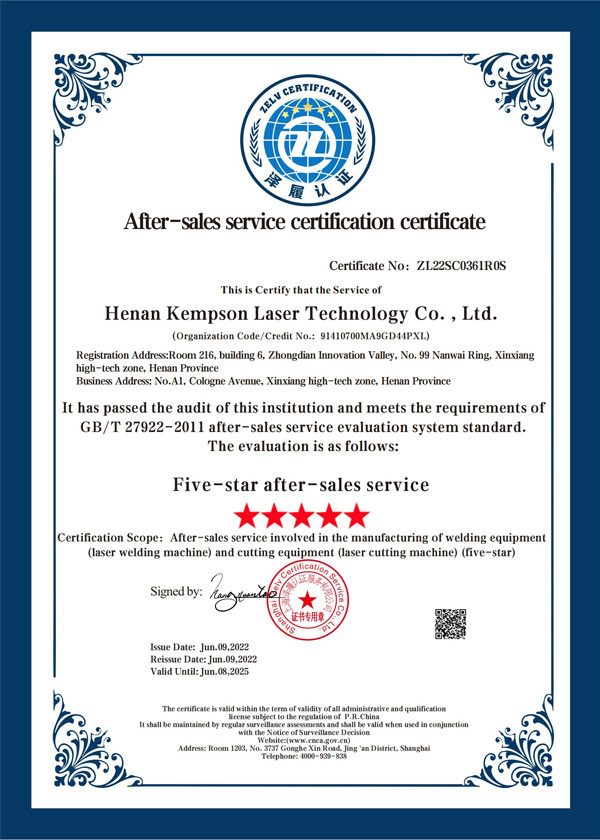 Certificates