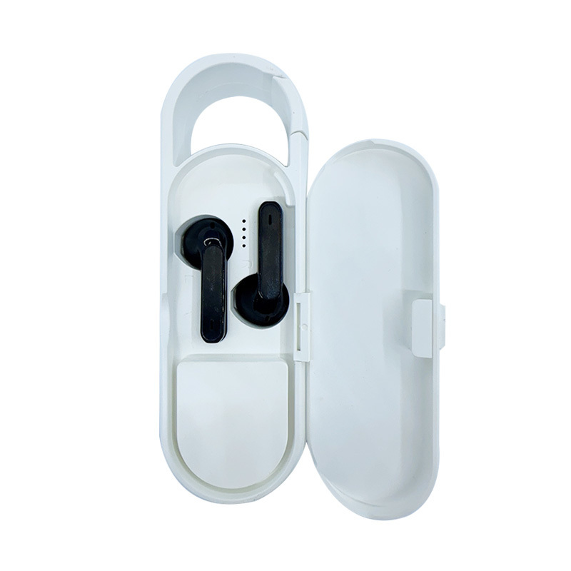 Multi-functional Mini Bluetooth Audio + Dual In-Ear Bluetooth Wearable Headphones-White Expanding Surface