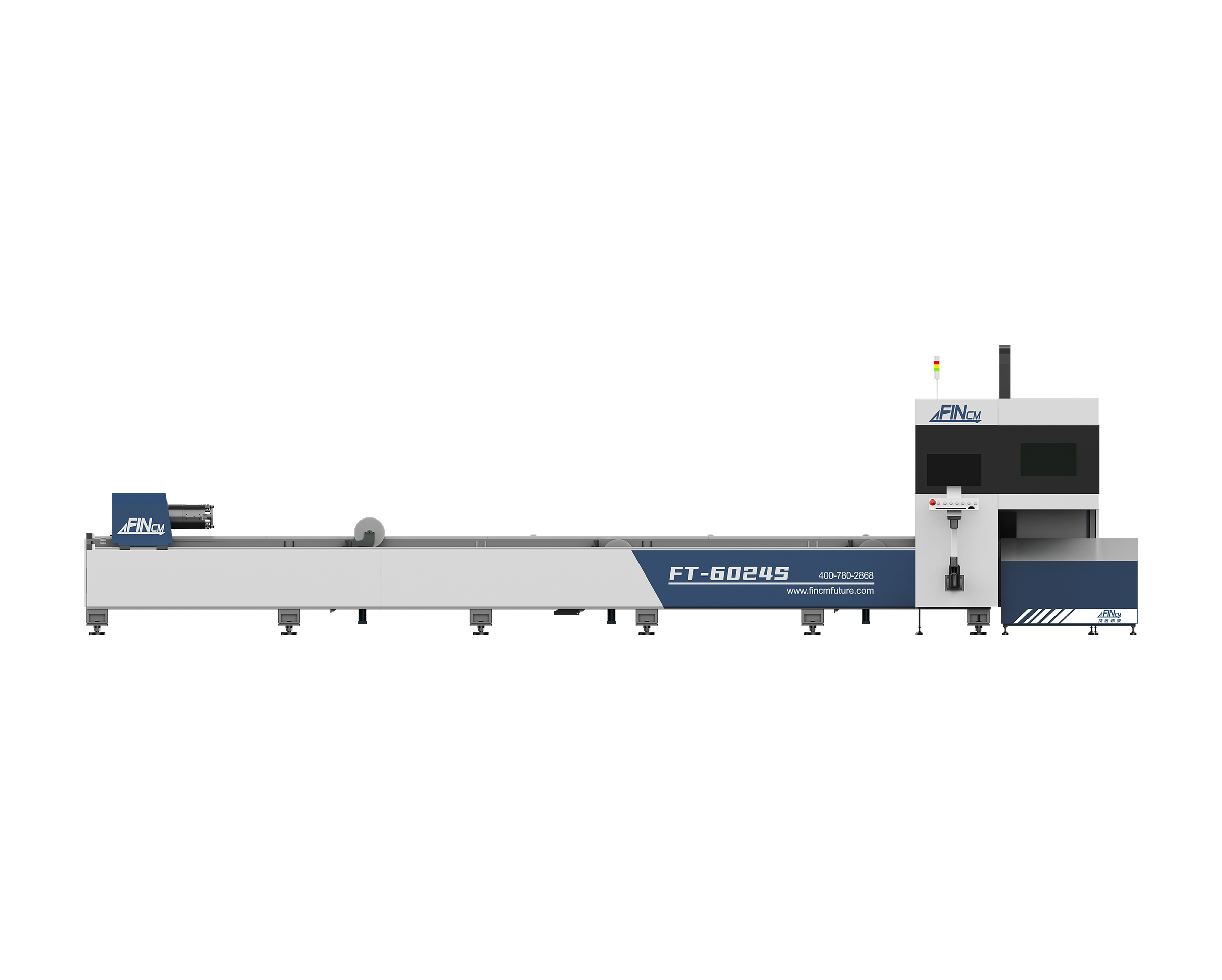 Two chuck laser pipe cutting machine