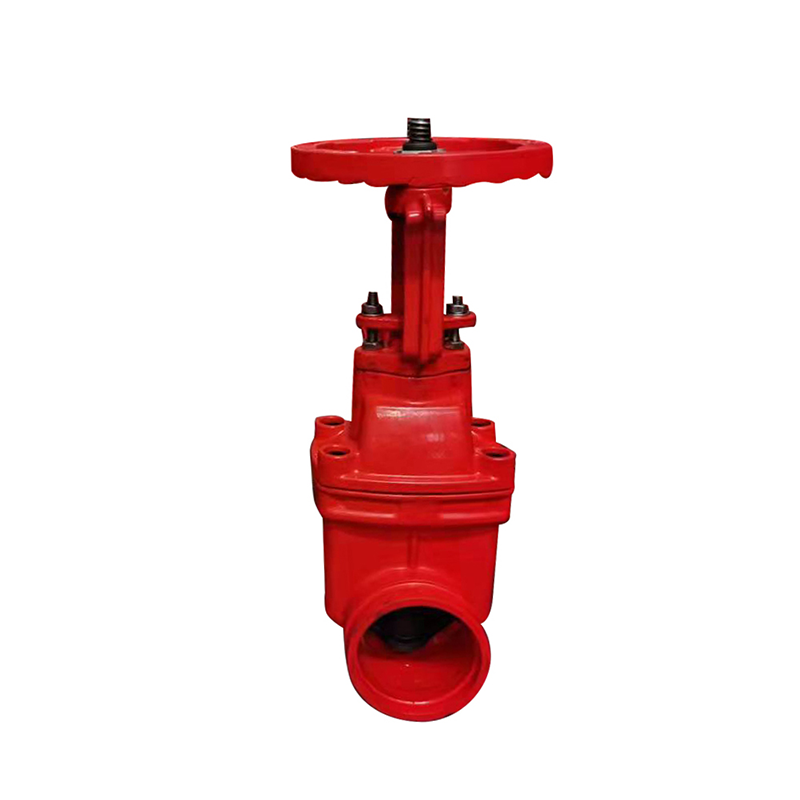 Grooved dark rod soft seal gate valve