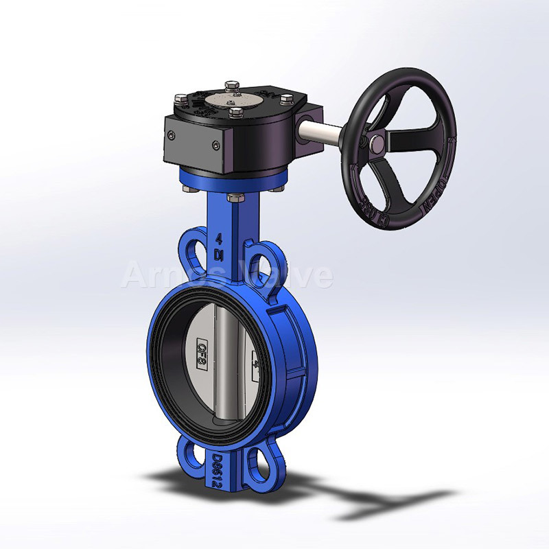 Worm Gear Operated Butterfly Valve With Soft Seat